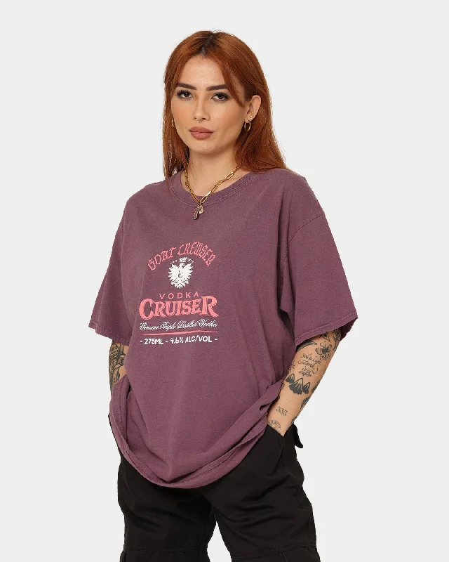 Goat Crew Goat Crew X Vodka Cruiser Bold Berry Cruiser T-Shirt Purple Sequined Glittery Shiny Goat Crew Goat Crew X Vodka Cruiser Bold Berry Cruiser T-Shirt Purple Sequined Glittery Shiny