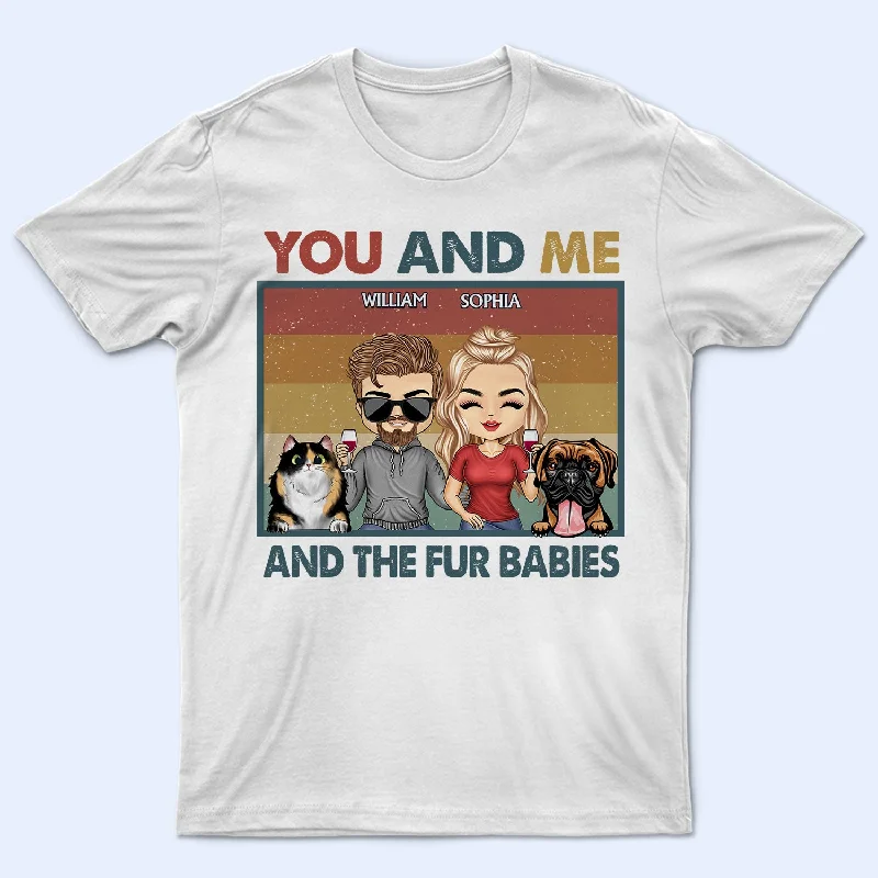 You & Me And The Fur Babies Dogs Cats Couples - Anniversary, Birthday Gift For Spouse, Husband, Wife, Boyfriend, Girlfriend - Personalized Custom T Shirt Chenille Blend Fleece Blend Nylon Blend You & Me And The Fur Babies Dogs Cats Couples - Anniversary, Birthday Gift For Spouse, Husband, Wife, Boyfriend, Girlfriend - Personalized Custom T Shirt Chenille Blend Fleece Blend Nylon Blend
