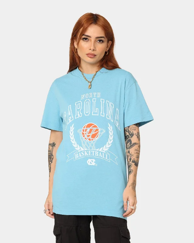 National Collegiate Athletic Association Women's University of North Carolina Basketball Crest T-Shirt Carolina Blue Mesh Fabric Canvas Fabric Denim Fabric National Collegiate Athletic Association Women's University of North Carolina Basketball Crest T-Shirt Carolina Blue Mesh Fabric Canvas Fabric Denim Fabric