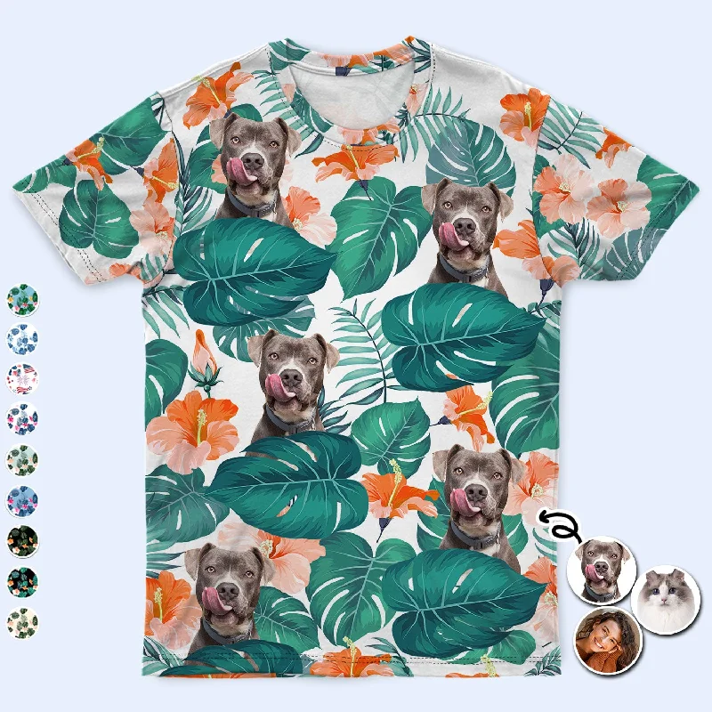 Custom Photo Funny Family Pet Face - Gift For Men, Dog And Cat Lovers - Personalized Full Print T Shirt Terry Blend Velvet Blend Canvas Blend Custom Photo Funny Family Pet Face - Gift For Men, Dog And Cat Lovers - Personalized Full Print T Shirt Terry Blend Velvet Blend Canvas Blend