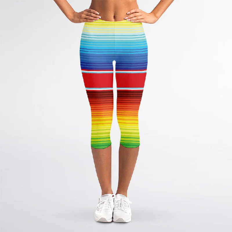Cinco De Mayo Mexican Pattern Print Women's Capri Leggings Comfortable Printed Workout Leggings Cinco De Mayo Mexican Pattern Print Women's Capri Leggings Comfortable Printed Workout Leggings