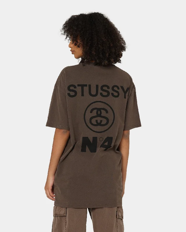 Stussy Stussy No.4 T-Shirt Pigment Iron Terry Blend Velvet Blend Canvas Blend