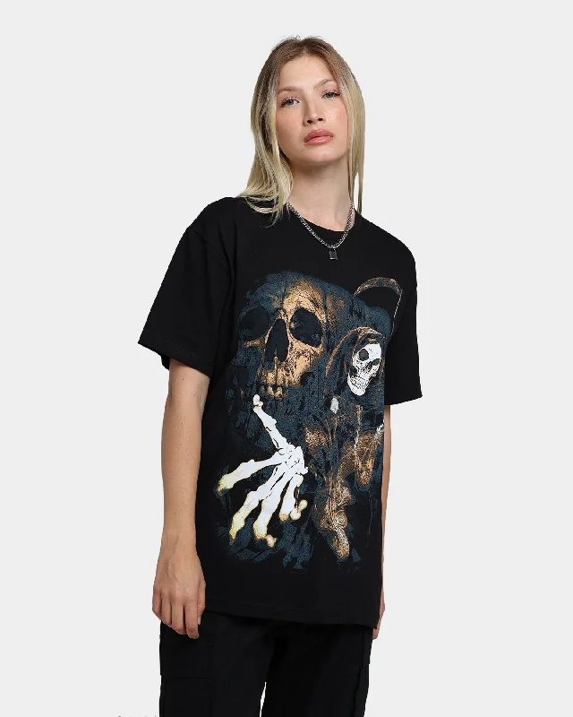 Rats Get Fat Fear The Reaper T-Shirt Black/Gold Nylon Fabric Polyester Fabric Spandex Fabric Rats Get Fat Fear The Reaper T-Shirt Black/Gold Nylon Fabric Polyester Fabric Spandex Fabric