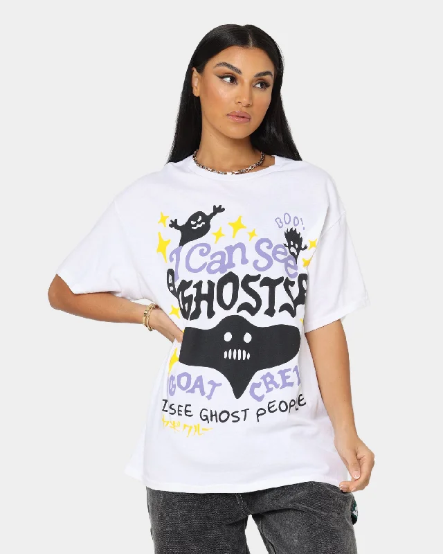 Goat Crew I Can See Ghosts All Over Print T-Shirt White Lace Blend Ribbed Blend Corduroy Blend Goat Crew I Can See Ghosts All Over Print T-Shirt White Lace Blend Ribbed Blend Corduroy Blend