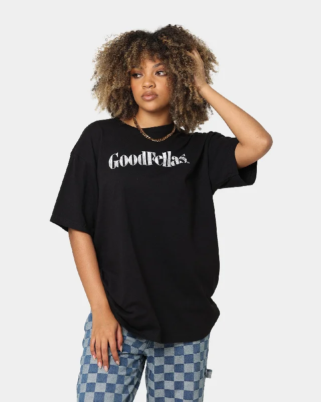 American Thrift X Goodfellas Goodfellas T-Shirt Black Jersey Fabric Tulle Fabric Batik Fabric