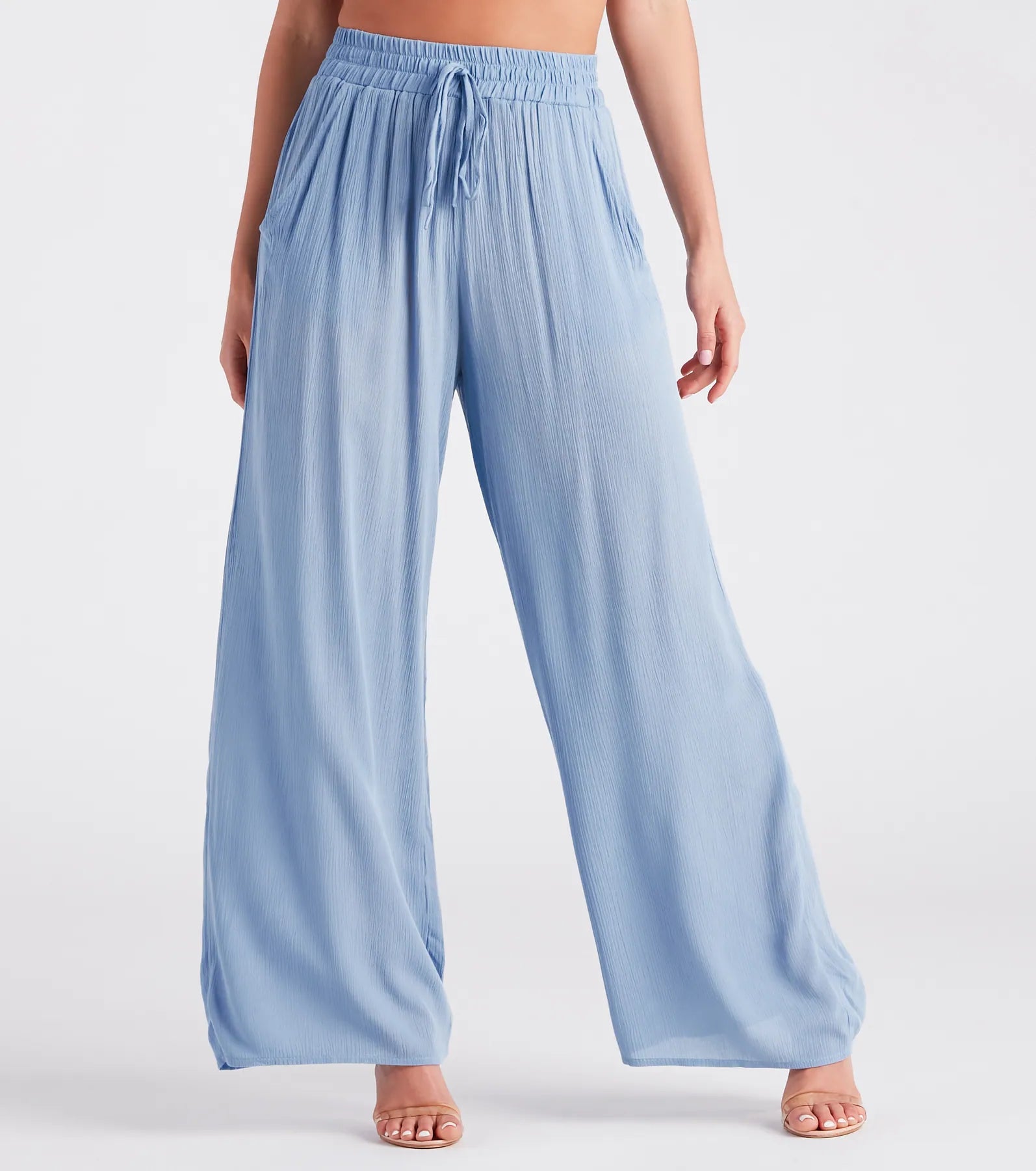 Casual Weekend Plans Wide-Leg Pants Chic Checkered Pants