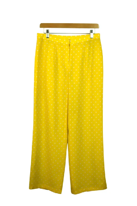 Reworked Polka Dot Pants Chic Slim Fit Pants