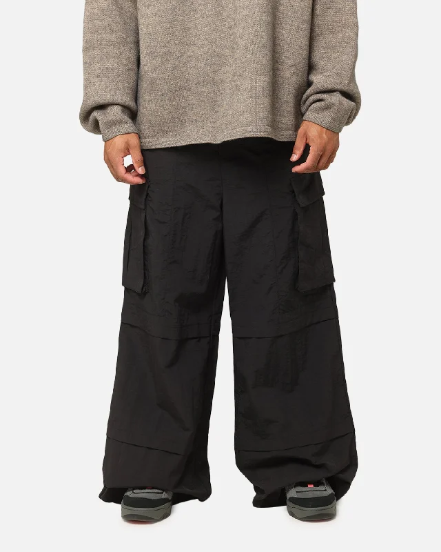 MNML Nylon Rave Cargo Pants Black Formal Dress Pants