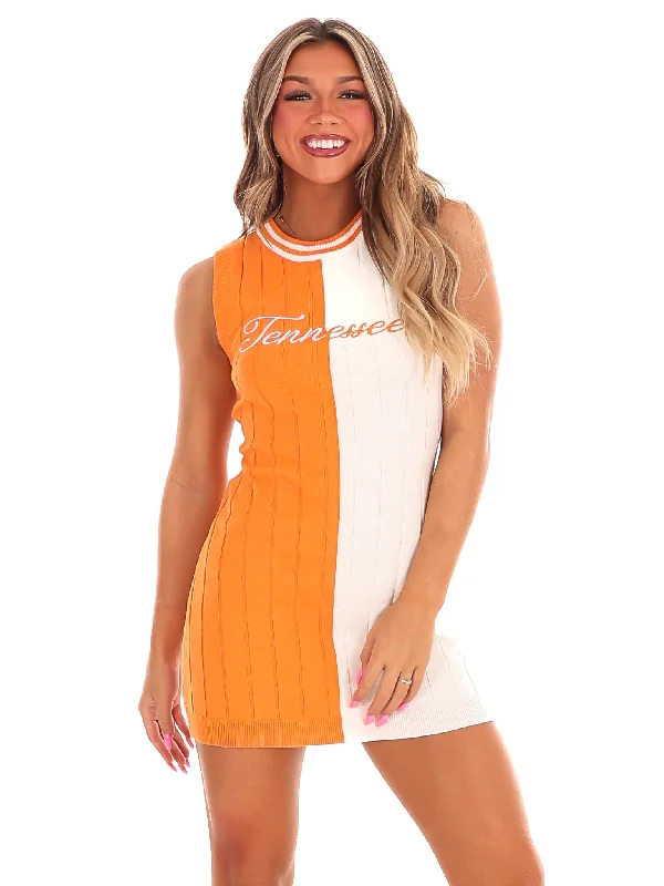 Fan Favorite Tennessee Sweater Dress Herringbone Houndstooth Plaid