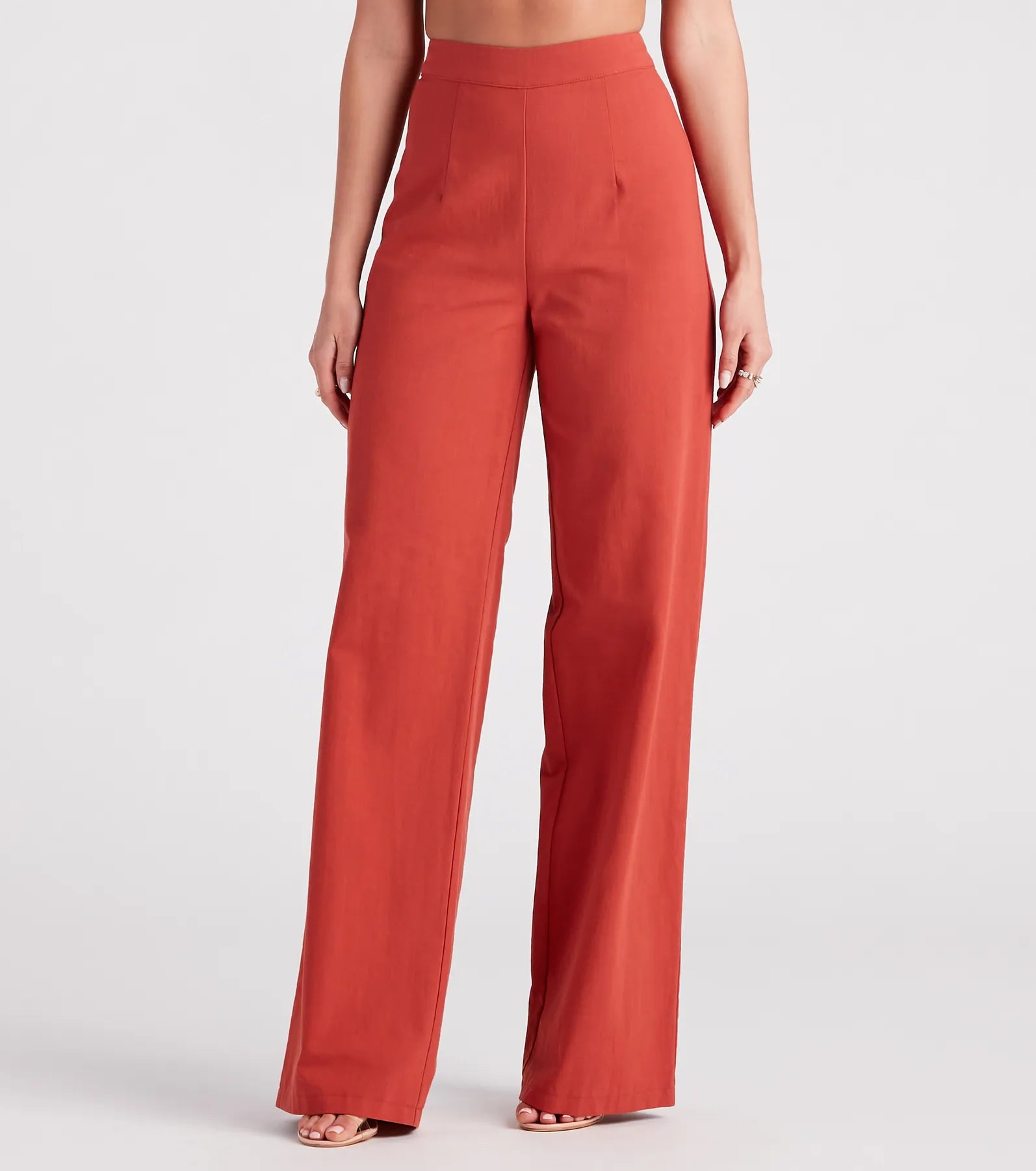 Meet In The Hamptons Linen Wide Leg Pants Trendy Tapered Pants