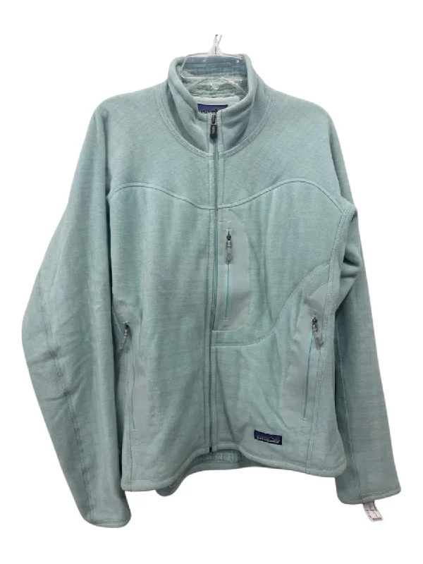 Patagonia Size M Teal Green Polyester Fleece Mock Neck Zip Zip Pocket Jacket Hooded Jacket Caped Jacket Shawl Collar Jacket Patagonia Size M Teal Green Polyester Fleece Mock Neck Zip Zip Pocket Jacket Hooded Jacket Caped Jacket Shawl Collar Jacket