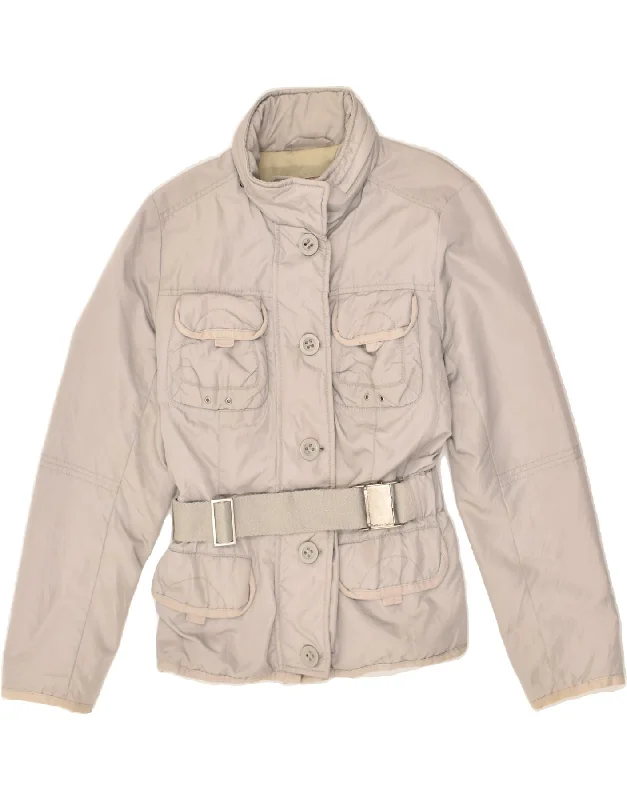 MARLBORO CLASSICS Womens Hooded Utility Jacket EU 44 XL Grey Nylon Quilted Jacket Puffer Jacket Insulated Jacket MARLBORO CLASSICS Womens Hooded Utility Jacket EU 44 XL Grey Nylon Quilted Jacket Puffer Jacket Insulated Jacket