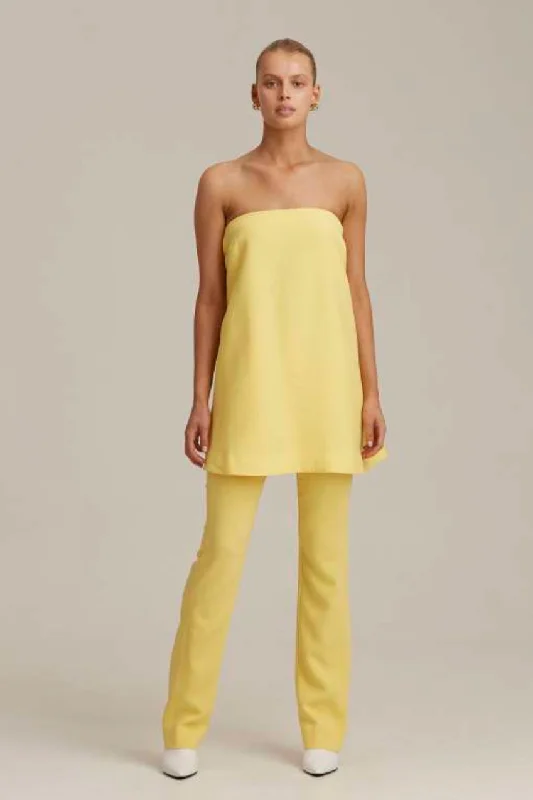 C/MEO Collective Aperture Hold On Pant - Lemon Classic Cropped Pants
