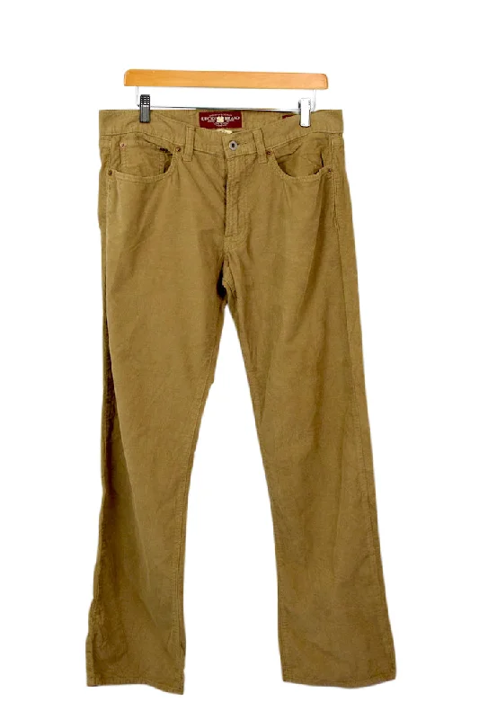Tan Corduroy Pants Classic Straight Pants
