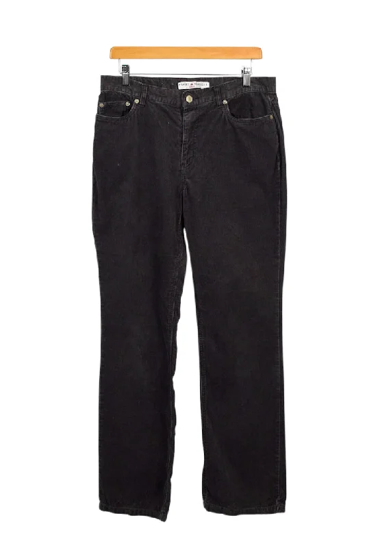 Tommy Hilfiger Brand Corduroy Pants Comfortable Pleated Pants