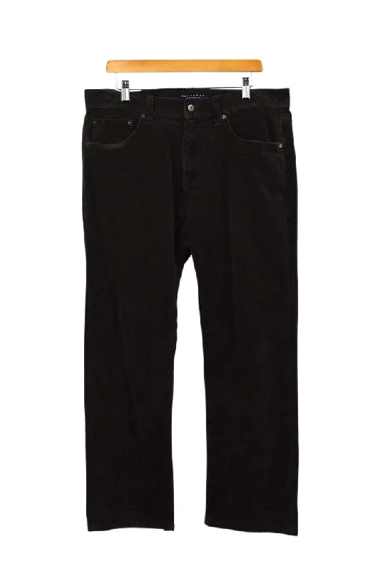 Brown Corduroy Pants Slim Fit Casual Pants