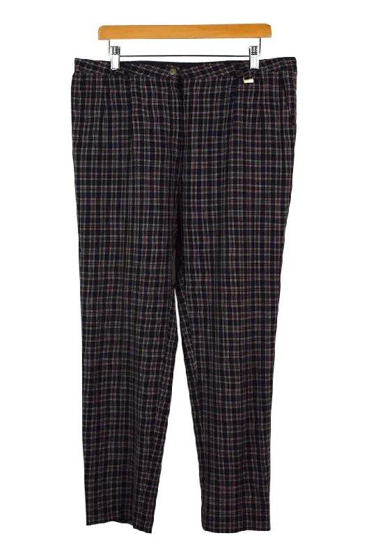 Reworked Red and White Checkered Pants Chic Checkered Pants