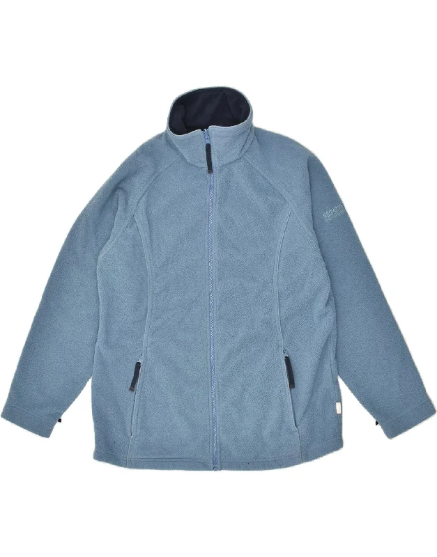 REGATTA Womens Fleece Jacket UK 14 Large Blue Polyester Wool Jacket Cashmere Jacket Tweed Jacket REGATTA Womens Fleece Jacket UK 14 Large Blue Polyester Wool Jacket Cashmere Jacket Tweed Jacket