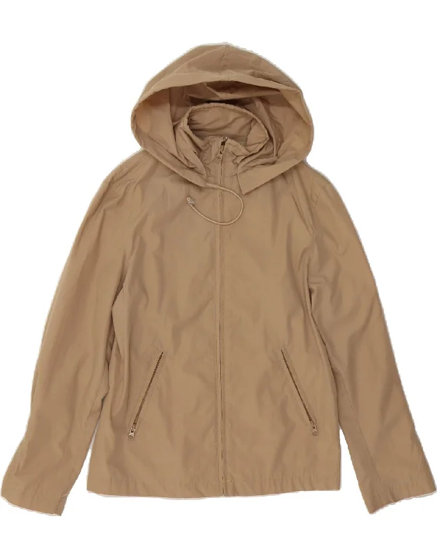 ARMANI JEANS Womens Hooded Rain Jacket US 8 Medium Beige Chenille Fabric Brocade Fabric Lace Fabric ARMANI JEANS Womens Hooded Rain Jacket US 8 Medium Beige Chenille Fabric Brocade Fabric Lace Fabric