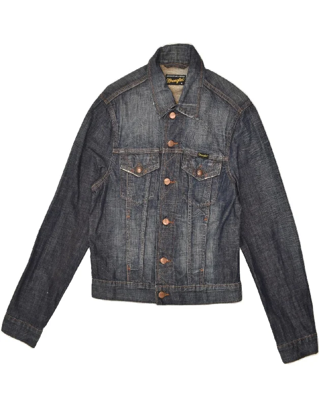 WRANGLER Womens Denim Jacket UK 10 Small Blue Cotton Satin Fabric Silk Fabric Chiffon Fabric WRANGLER Womens Denim Jacket UK 10 Small Blue Cotton Satin Fabric Silk Fabric Chiffon Fabric