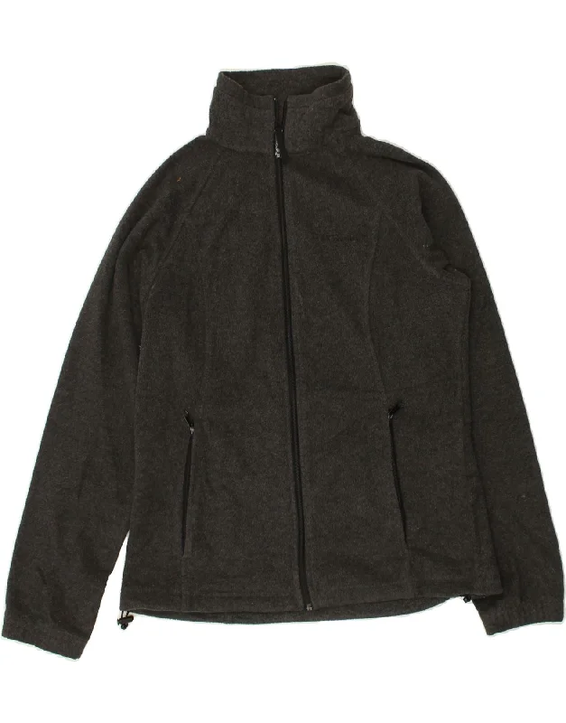 COLUMBIA Womens Fleece Jacket UK 14 Medium Grey Polyester Welt Pockets Slit Pockets Flap Pockets COLUMBIA Womens Fleece Jacket UK 14 Medium Grey Polyester Welt Pockets Slit Pockets Flap Pockets