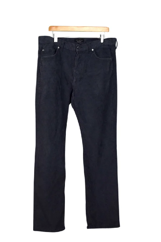 Grey Corduroy Pants Soft Stretch Trousers