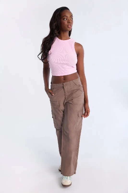 Super High Rise Baggy Cargo Pants Chic Slim Fit Pants