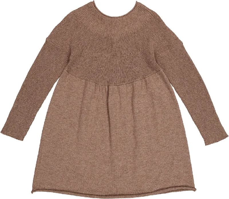 Danna Terre Sweater Dress Satin Blend Silk Blend Wool Blend