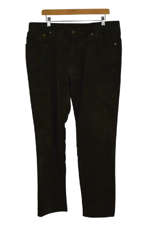 Ralph Lauren Brand Corduroy Pants Classic Cropped Pants