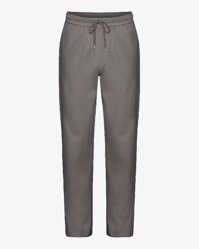 Organic Twill Pants - Storm Grey Cozy Full-Length Pants
