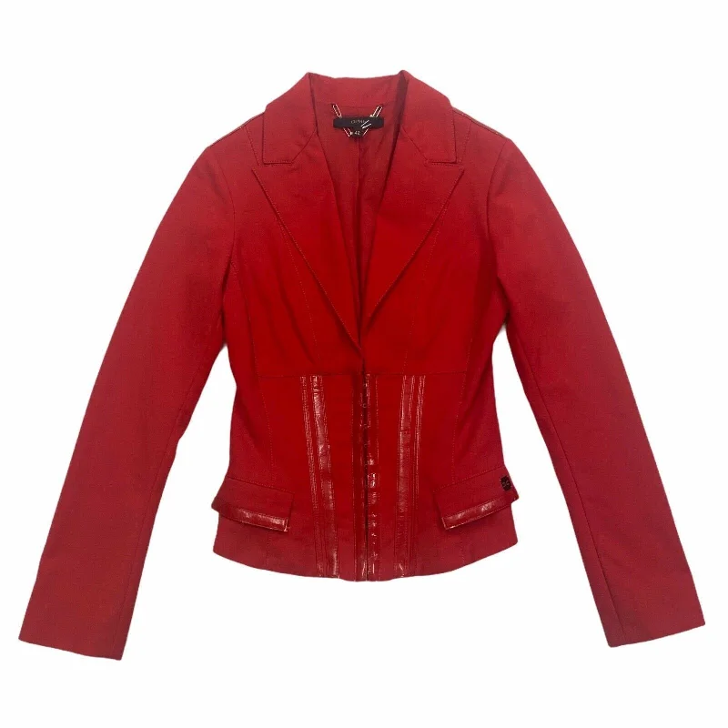 Celyn B. Women's Blazer Style Jacket | Vintage High End Designer Red Suit VTG Denim Jacket Leather Jacket Suede Jacket Celyn B. Women's Blazer Style Jacket | Vintage High End Designer Red Suit VTG Denim Jacket Leather Jacket Suede Jacket
