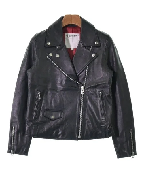 Dessin UNTITLED Motercycle Jackets Zip Front Button Front Snap Front