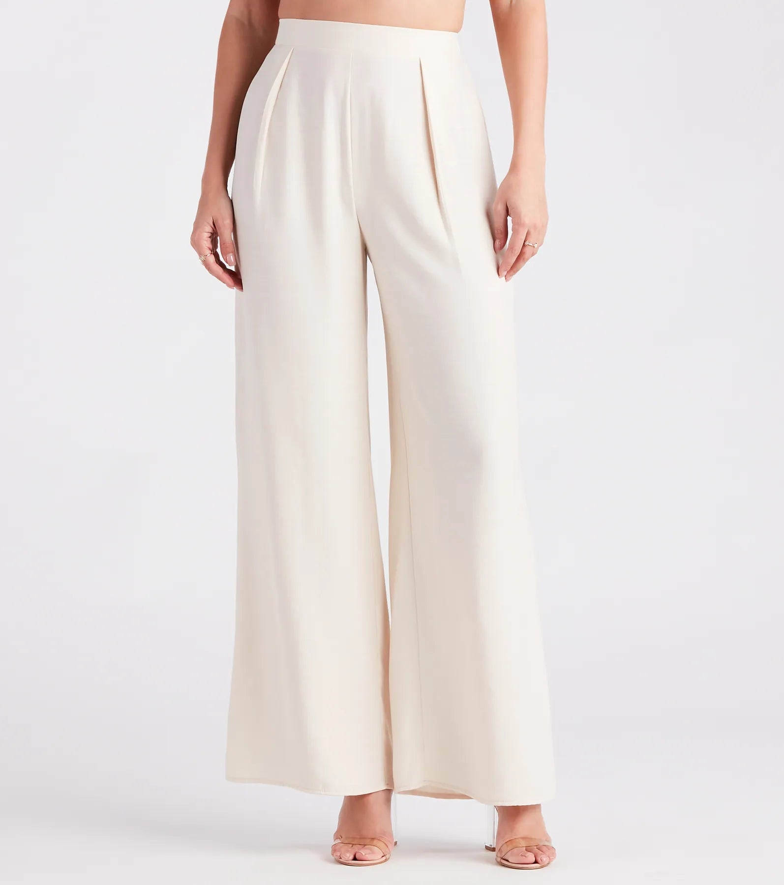 Sleek And Sophisticated Satin Wide-Leg Pants Comfortable Jogger Trousers