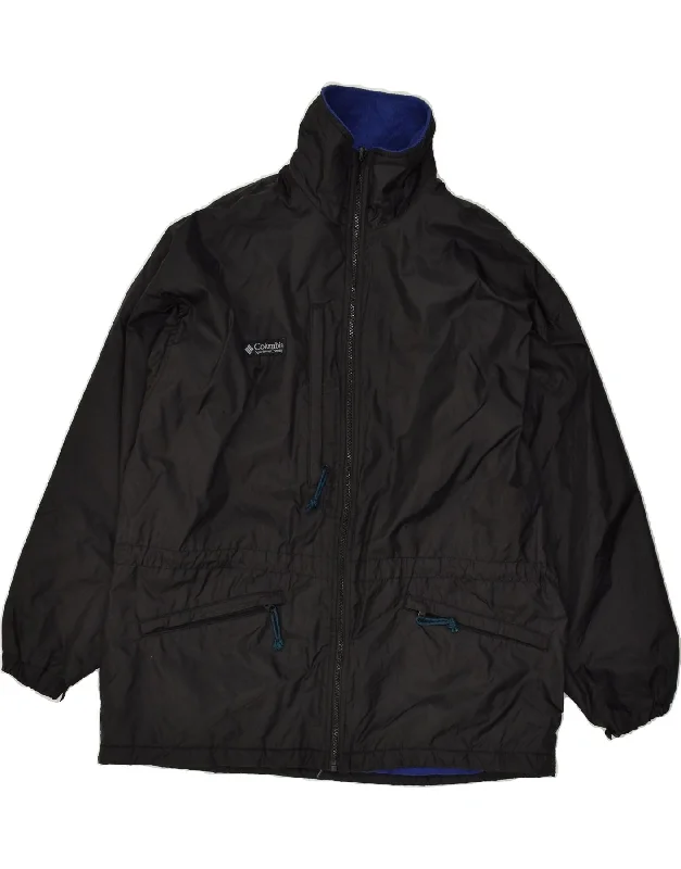 COLUMBIA Womens Loose Fit Windbreaker Jacket UK 16 Large Black Nylon Cardigan Sweater Pullover COLUMBIA Womens Loose Fit Windbreaker Jacket UK 16 Large Black Nylon Cardigan Sweater Pullover