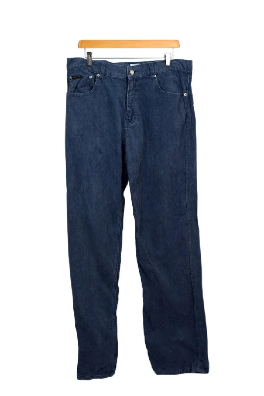 Calvin Klein Brand Corduroy Pants Casual Drawstring Pants