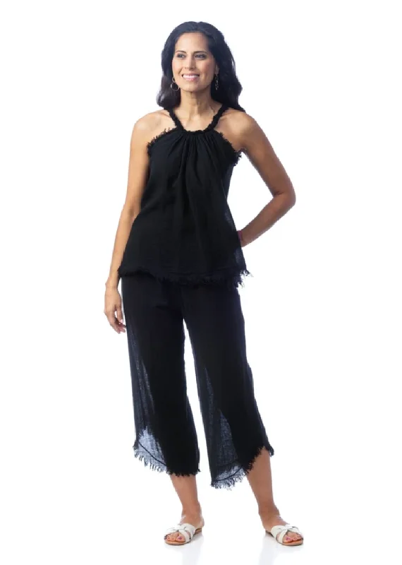Cobblestone-Living CL A5059 Claudette Cami & Pant Set Chic Capri Pants