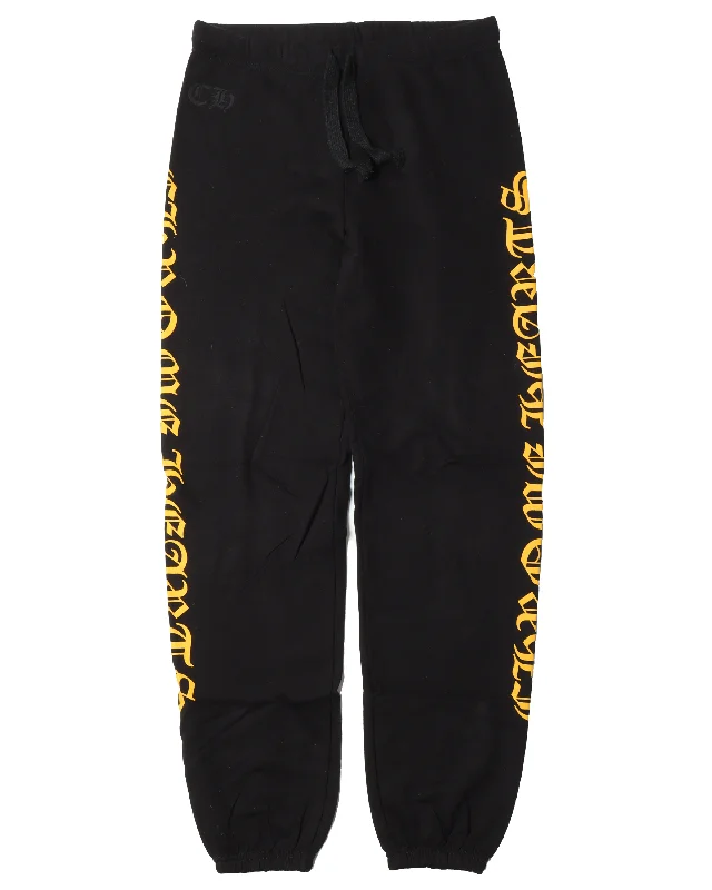 Script Sweat Pant Casual Skinny Fit Pants