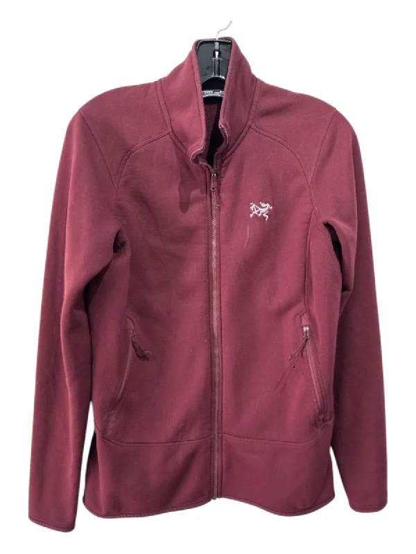 Arc'teryx Size M Burgundy Red Polyester & Nylon Zip Up Zip Pockets Jacket Front Pockets Side Pockets Patch Pockets Arc'teryx Size M Burgundy Red Polyester & Nylon Zip Up Zip Pockets Jacket Front Pockets Side Pockets Patch Pockets