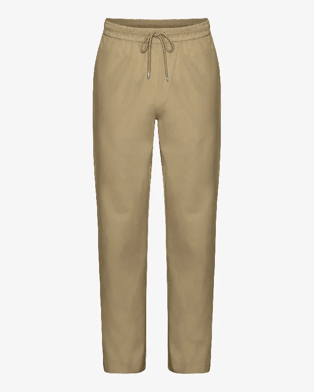 Organic Twill Pants - Desert Khaki Fashionable Jogger Pants