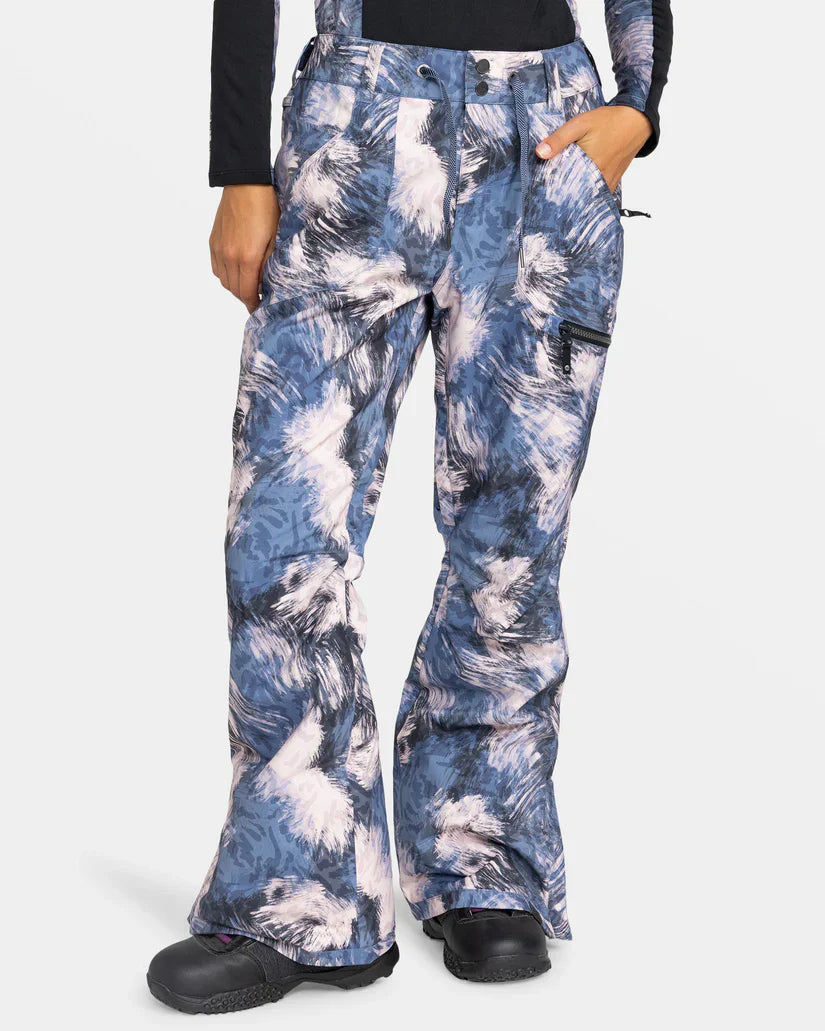Roxy Nadia Printed Snow Pant - Women's High-Waist Yoga Pants