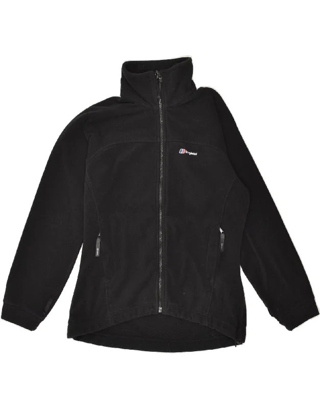 BERGHAUS Womens Fleece Jacket US 10 Large Black Polyester Elasticated Jacket Padded Jacket Insulated Jacket BERGHAUS Womens Fleece Jacket US 10 Large Black Polyester Elasticated Jacket Padded Jacket Insulated Jacket