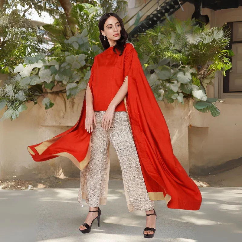 Amey Tussar Ghicha Flap Pant for Women | Checkered | Relaxed Fit | Beige Sleek Black Pants Amey Tussar Ghicha Flap Pant for Women | Checkered | Relaxed Fit | Beige Sleek Black Pants