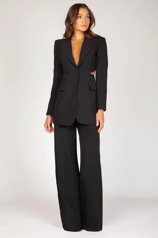 Bianca & Bridgett Ella Pant - Black Modern Stretch Trousers