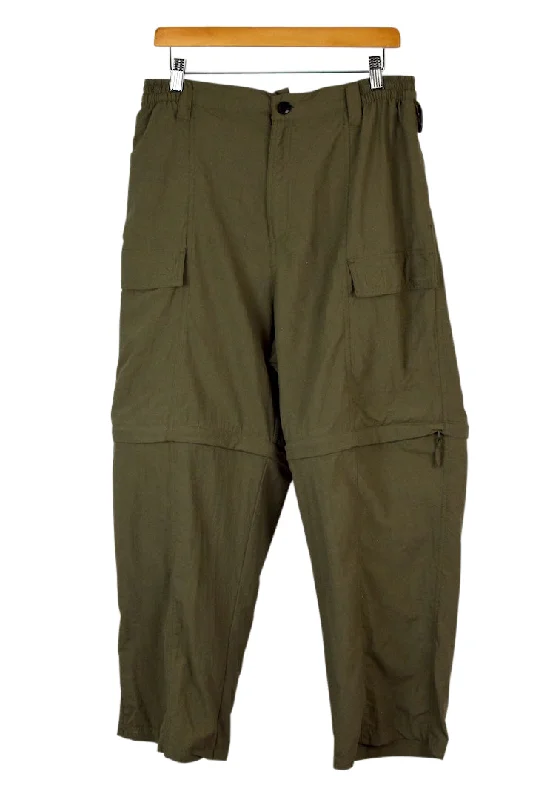 Green Cargo Pants Soft Stretch Leggings
