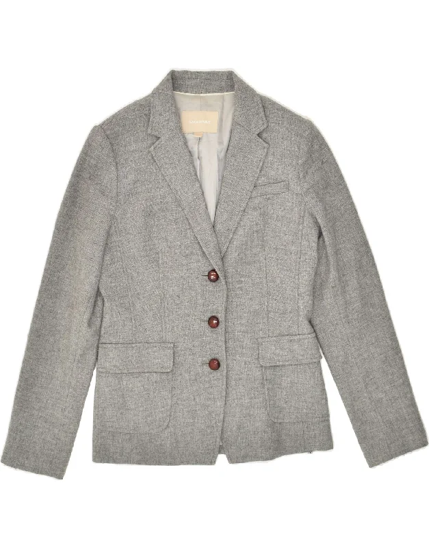 BANANA REPUBLIC Womens 3 Button Blazer Jacket US 6 Medium Grey Wool Anorak Shell Jacket Lightweight Jacket BANANA REPUBLIC Womens 3 Button Blazer Jacket US 6 Medium Grey Wool Anorak Shell Jacket Lightweight Jacket
