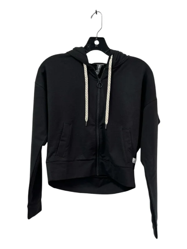 Vuori Size XS Black Recycled Polyester Zip Up Cropped pocket hood Jacket Wool Jacket Cashmere Jacket Tweed Jacket Vuori Size XS Black Recycled Polyester Zip Up Cropped pocket hood Jacket Wool Jacket Cashmere Jacket Tweed Jacket