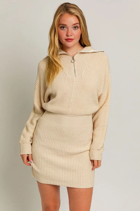 With You Sweater Dress Open Front Closed Front Wrap Front