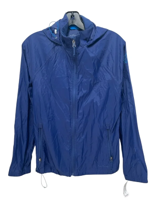 LL Bean Size S Navy Blue Nylon Hood Zip Raincoat Jacket Insulated Jacket Fitted Jacket Loose Jacket LL Bean Size S Navy Blue Nylon Hood Zip Raincoat Jacket Insulated Jacket Fitted Jacket Loose Jacket