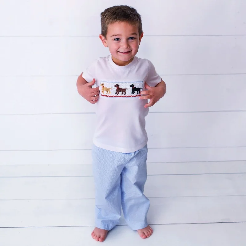 Smocked Lab Pant Set Trendy Printed Pants