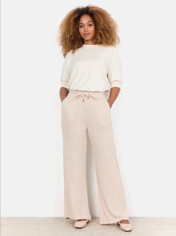 Biara 74 Pants in Cream Lightweight Jogger Pants